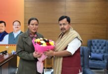 रेखा आर्या ने नितिन नबीन से की शिष्टाचार भेंट, नए दायित्व पर दी बधाई